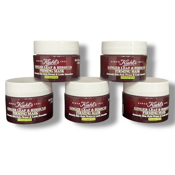 Kiehl's Other - Lot Of 5 Kiehl's Ginger Leaf & Hibiscus Firming Mask Travel Size 0.5oz/14ml Each